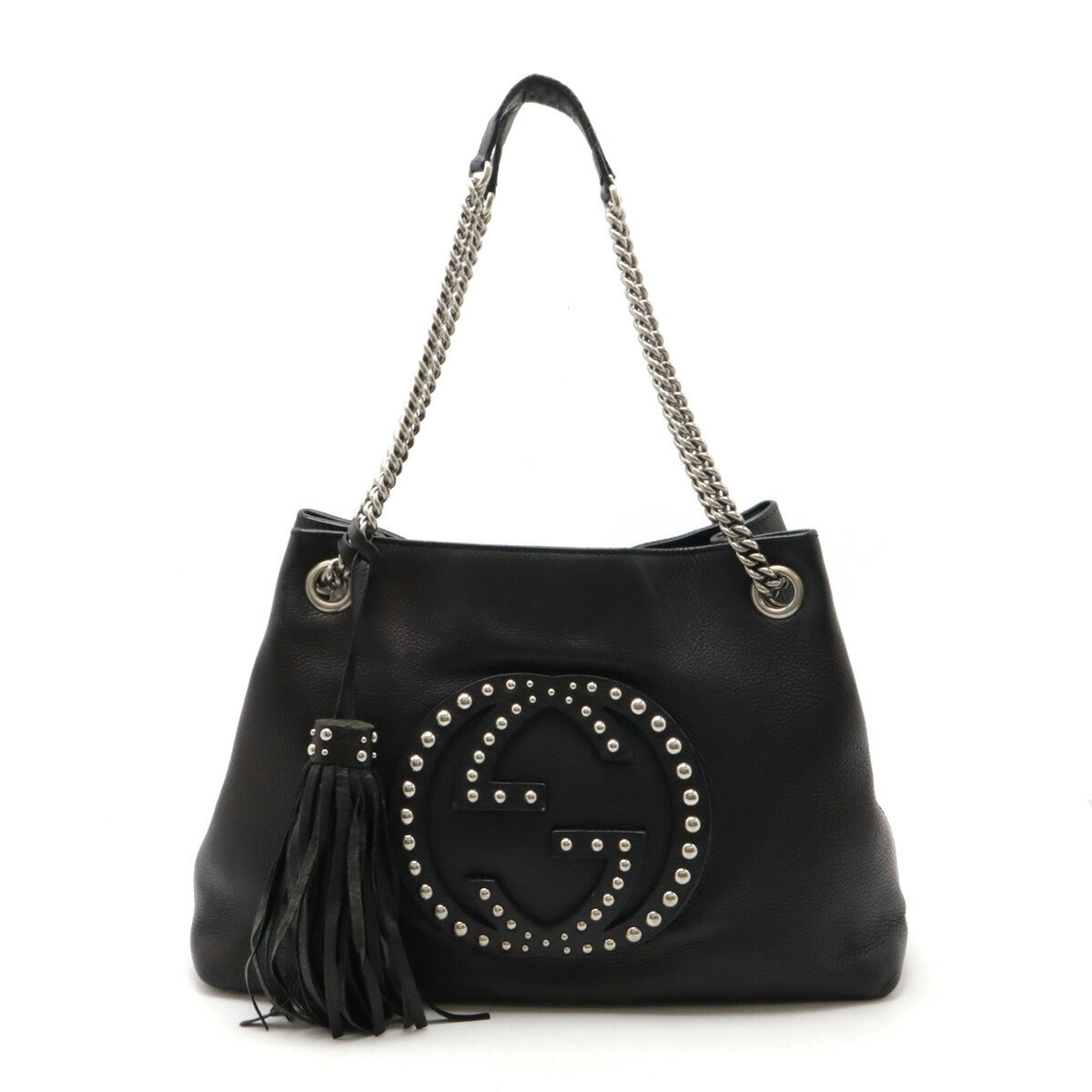 Gucci Soho Leather Chain Shoulder Bag Black