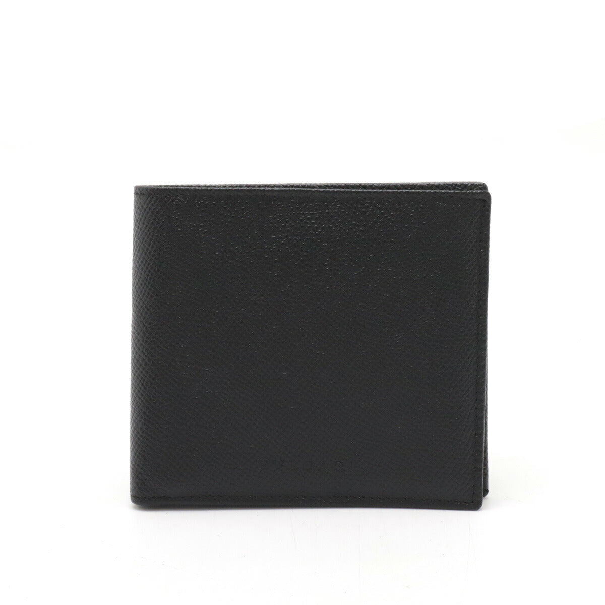 Bvlgari Grain Leather Bifold Wallet Black