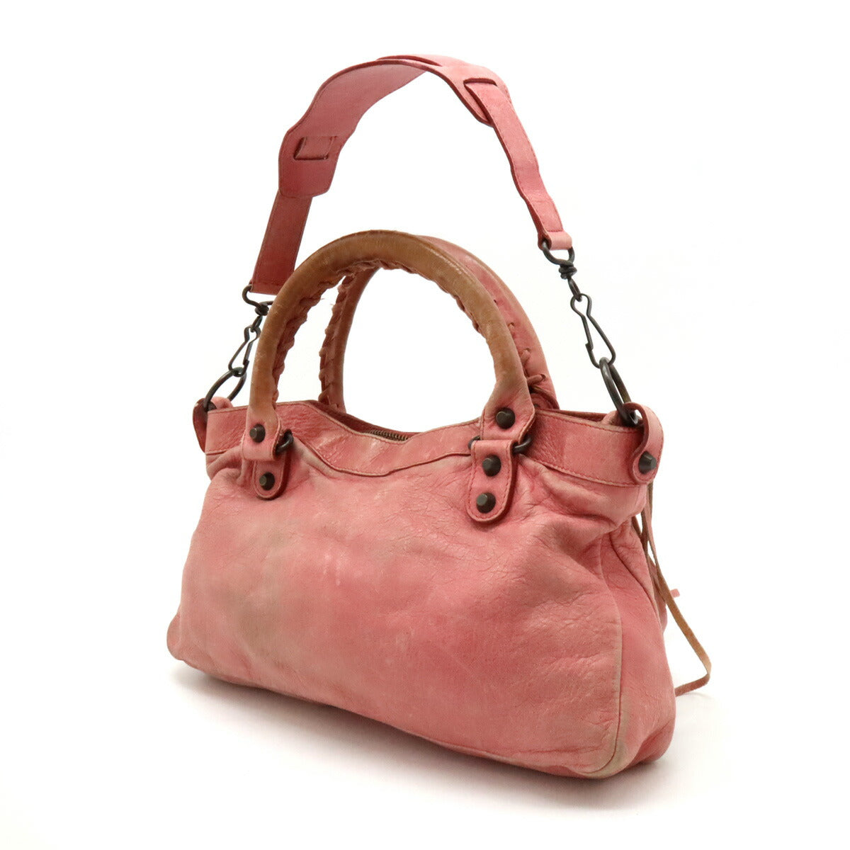 Balenciaga The First Leather Handbag Pink