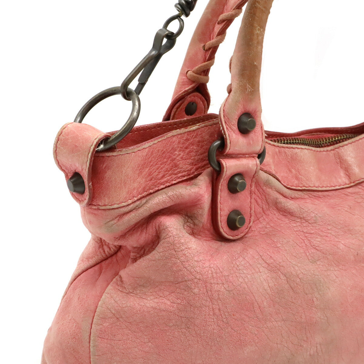 Balenciaga The First Leather Handbag Pink