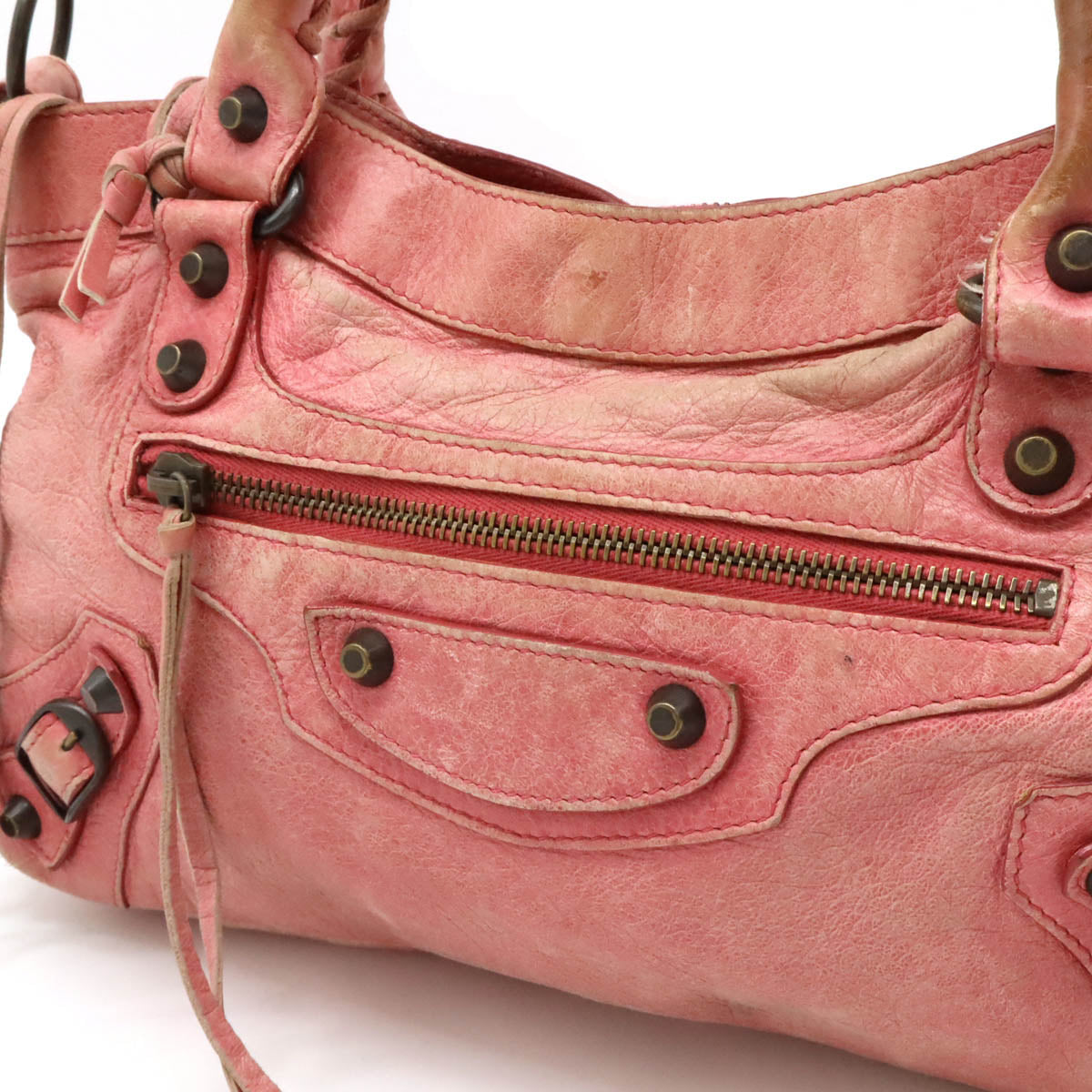 Balenciaga The First Leather Handbag Pink