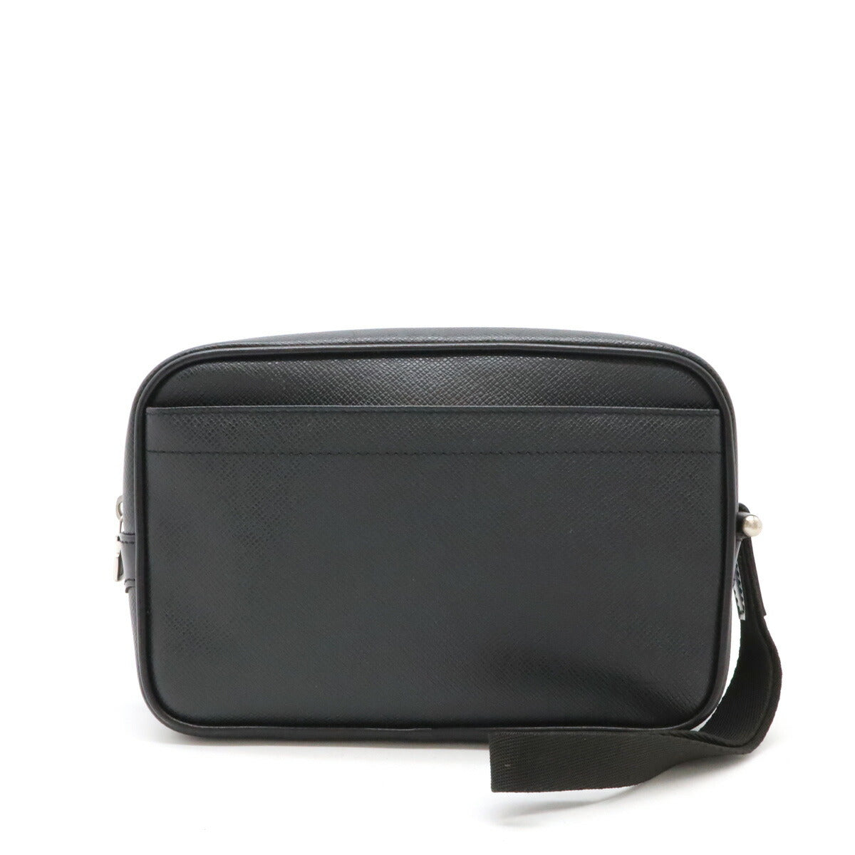 Louis Vuitton Taiga Leather Clutch Bag Black