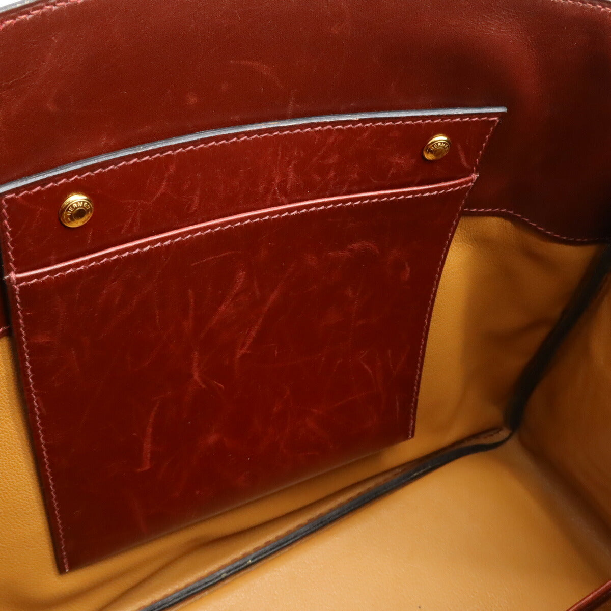 Hermes La Tote Bag Leather Red