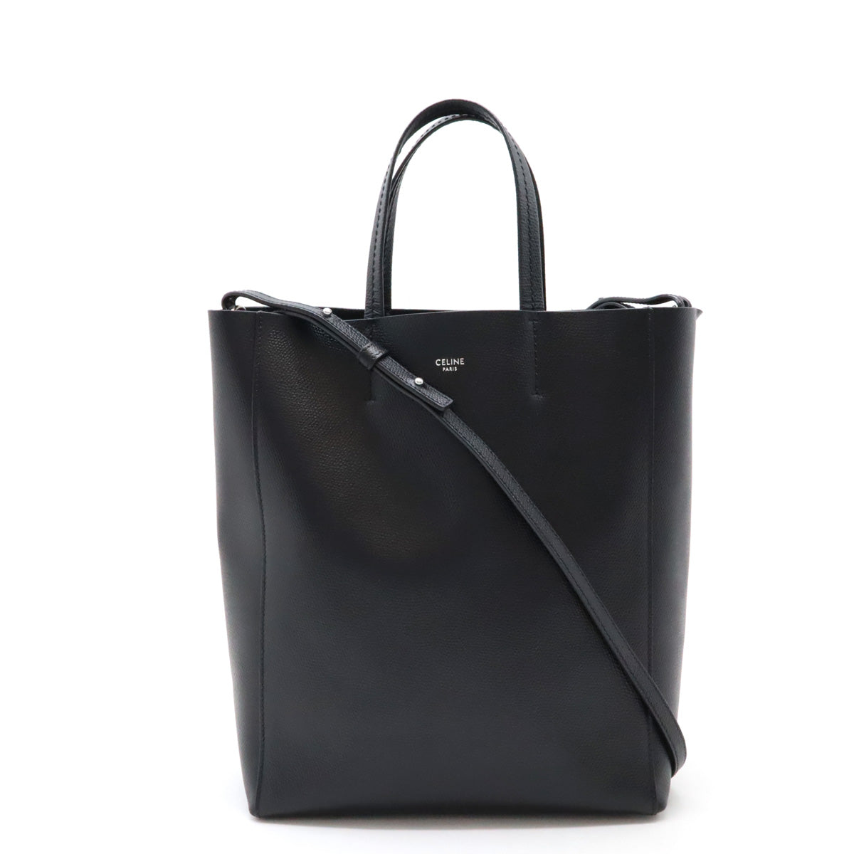 Celine Leather Vertical Cabas Small Tote Bag 189813