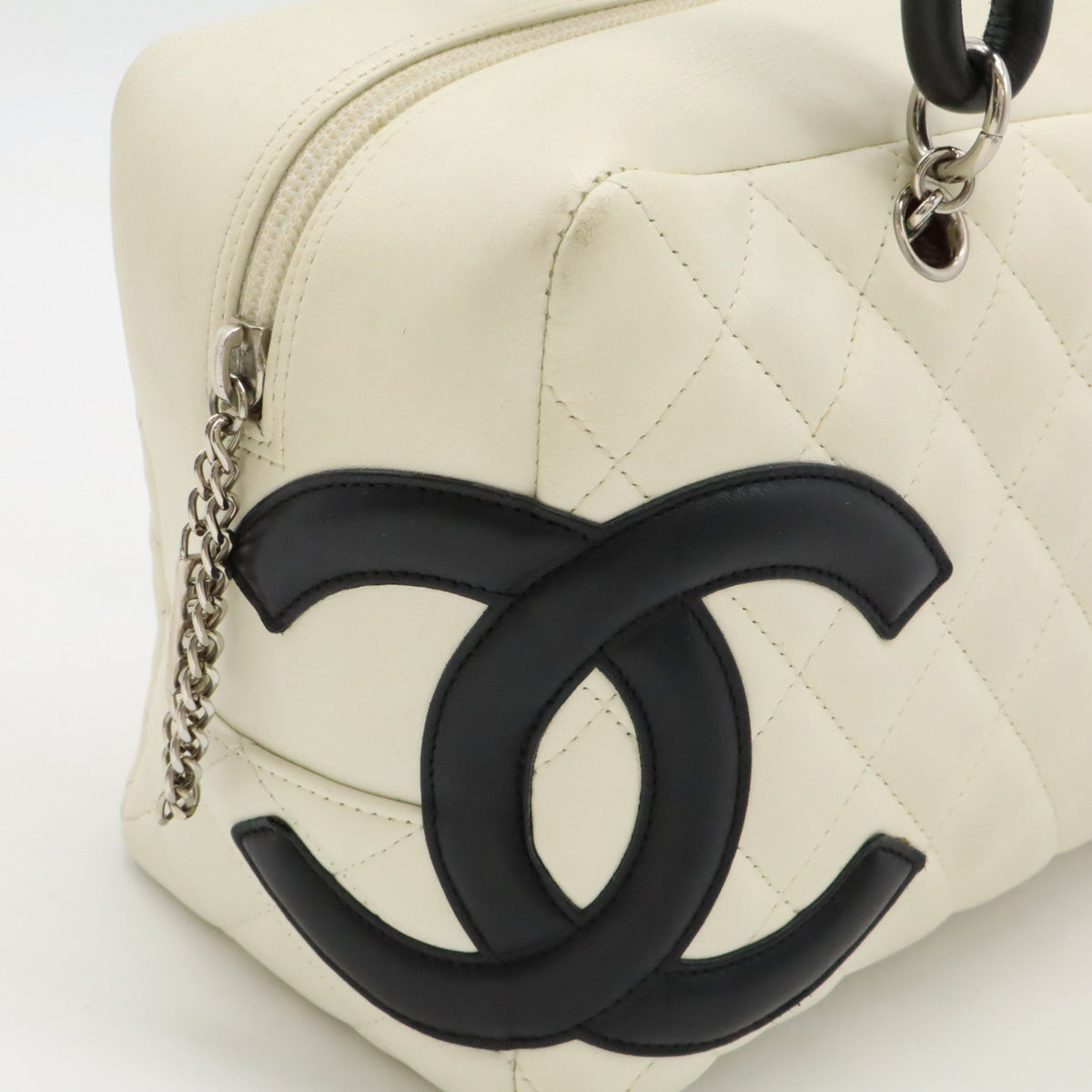 Chanel Cambon Line Bowling Bag Leather A25171