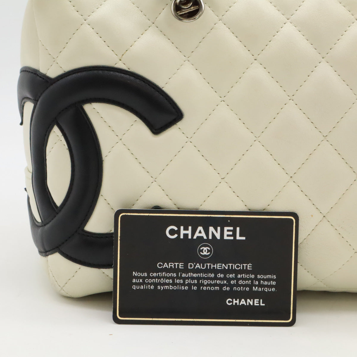 Chanel Cambon Line Bowling Bag Leather A25171