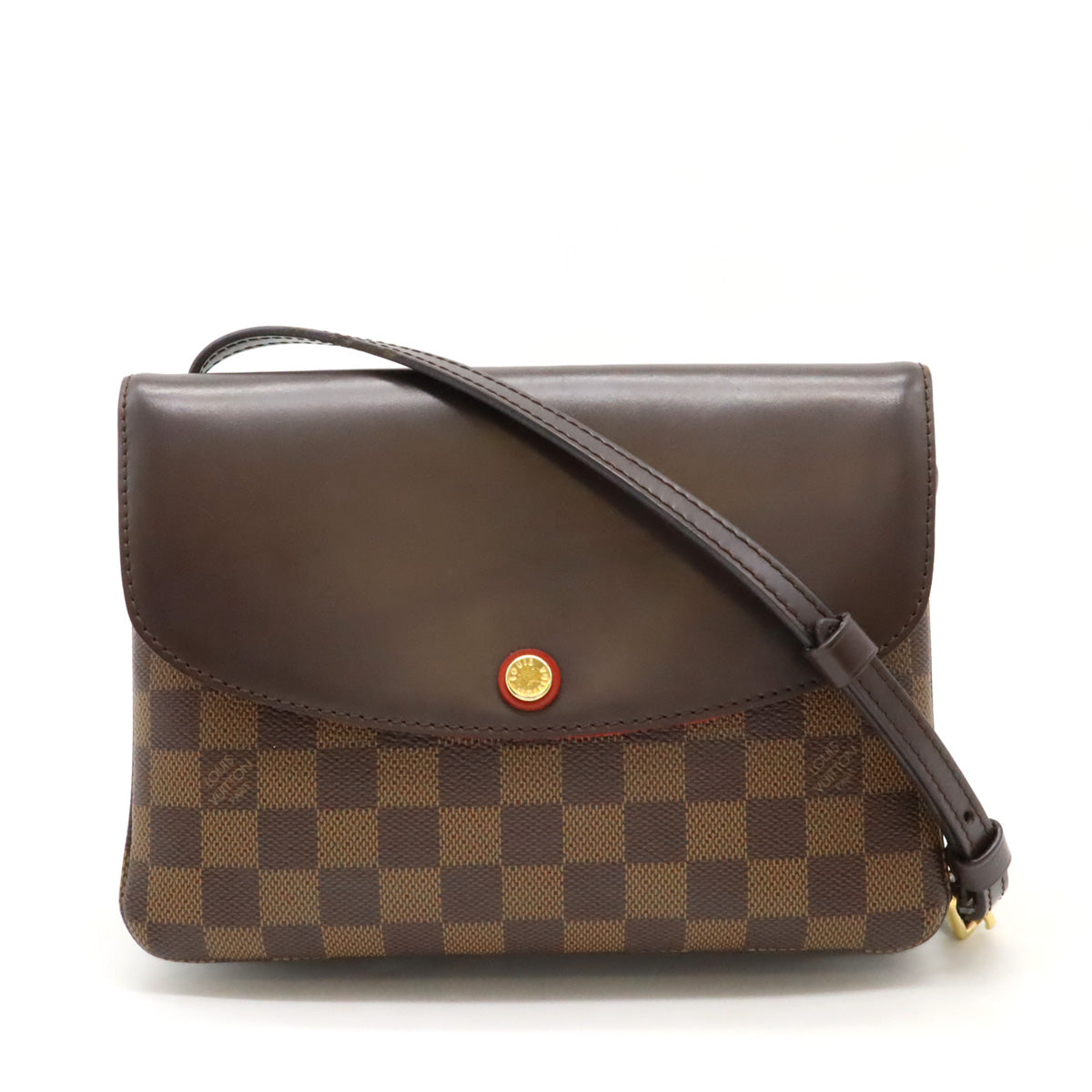 Louis Vuitton Damier Twice Shoulder Bag Pochette N48259 in Very Good Condition