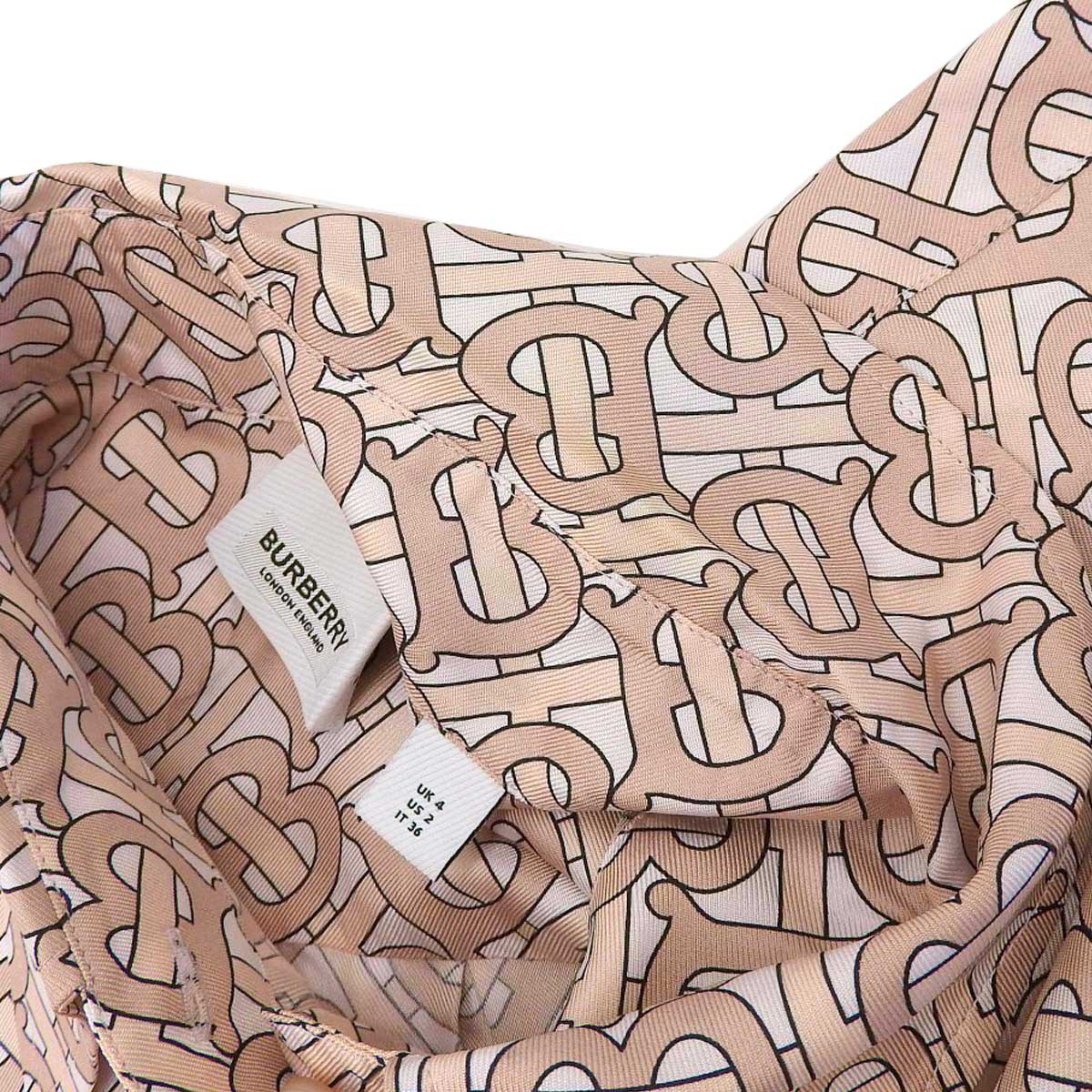 Burberry Silk Monogram Shirt UK4