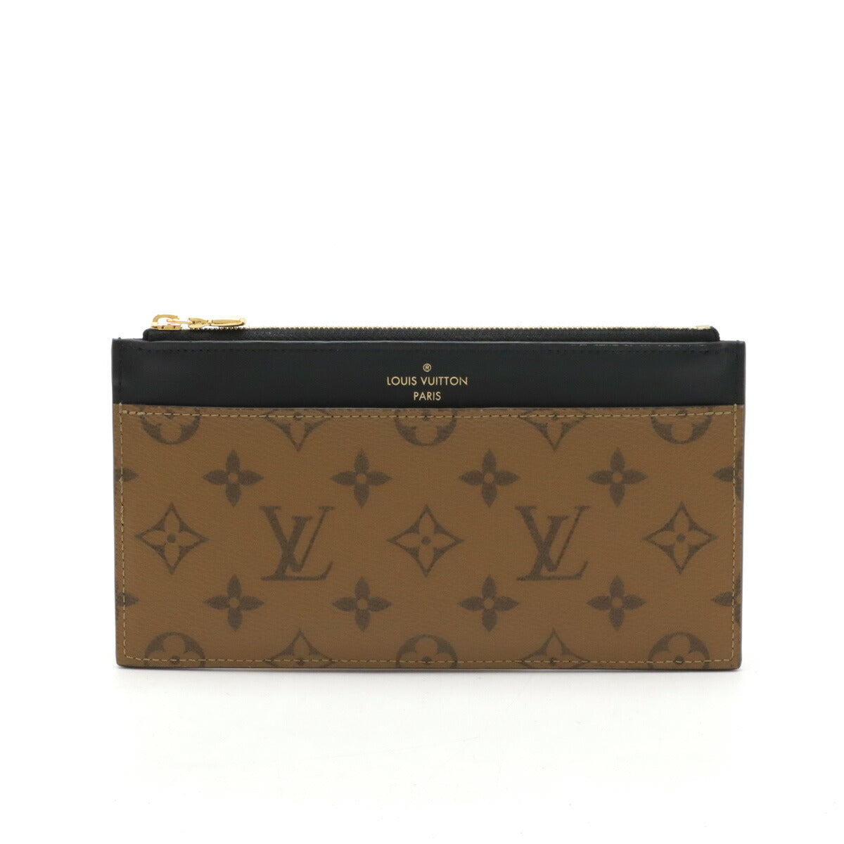 Louis Vuitton Monogram Reverse Slim Coin Case M80390