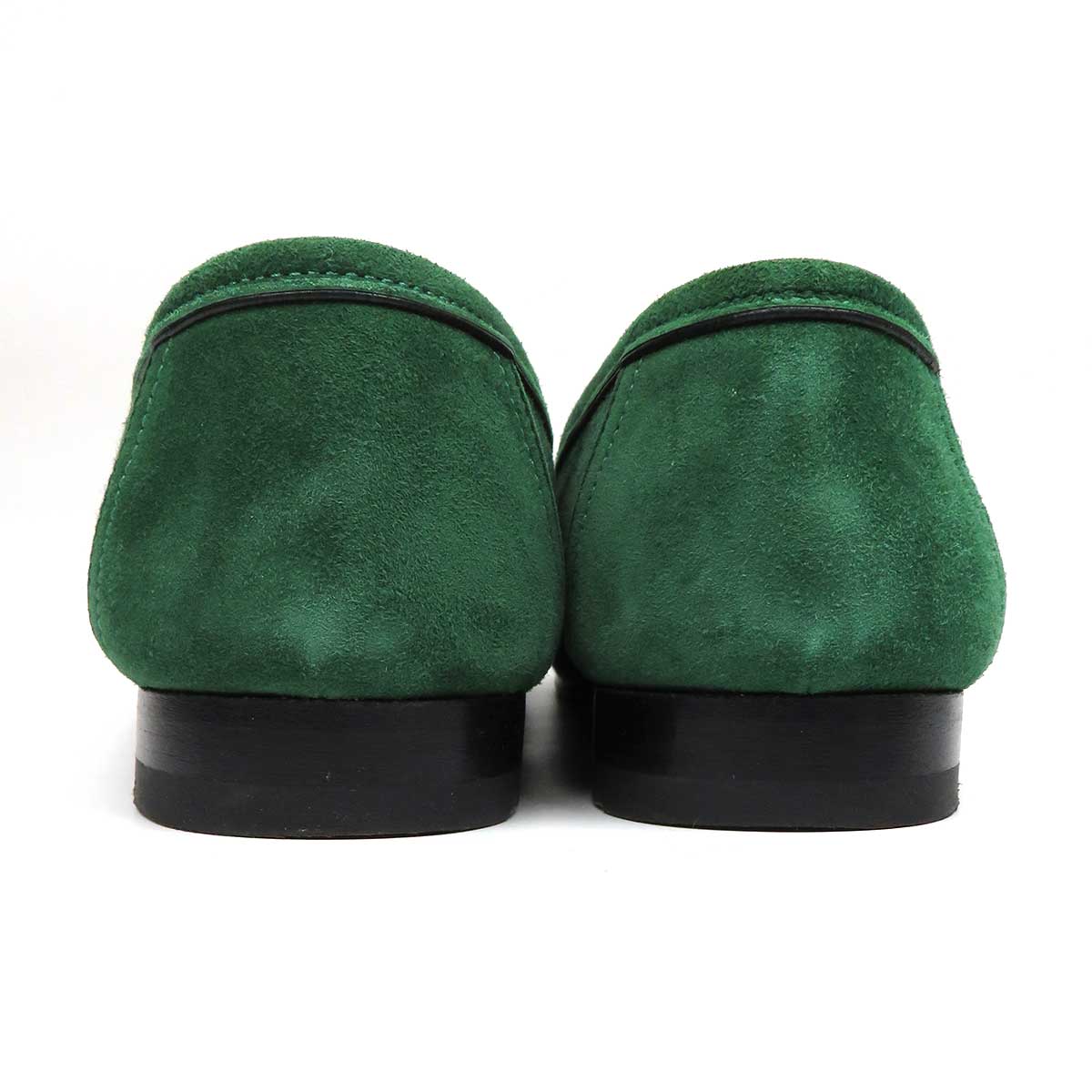 Hermes Green Moccasins