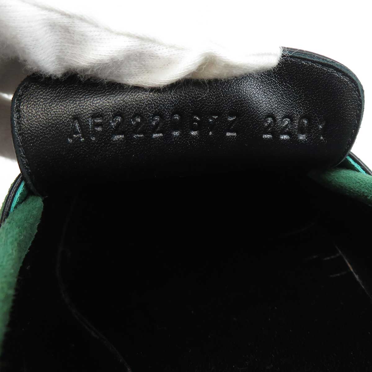 Hermes Green Moccasins