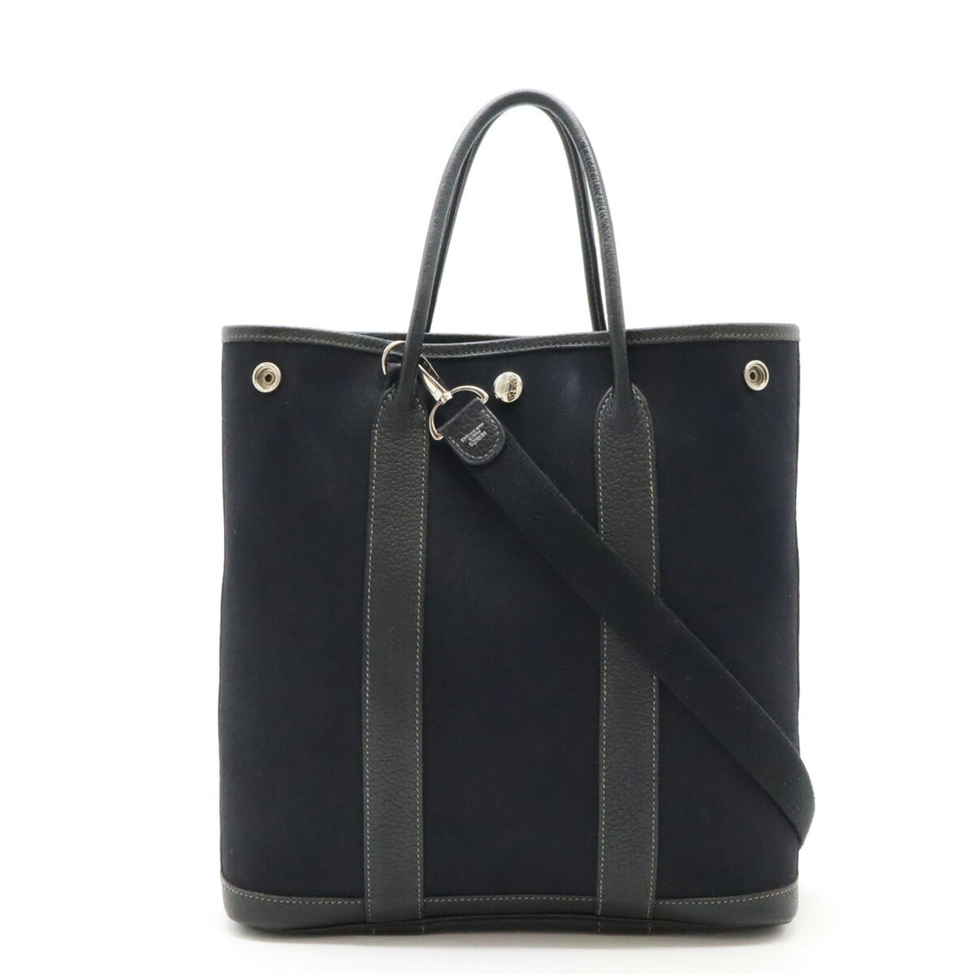 Hermes Garden File PM 2WAY Tote Bag Black