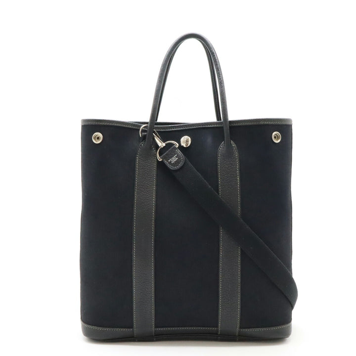 Hermes Garden File PM 2WAY Tote Bag Black