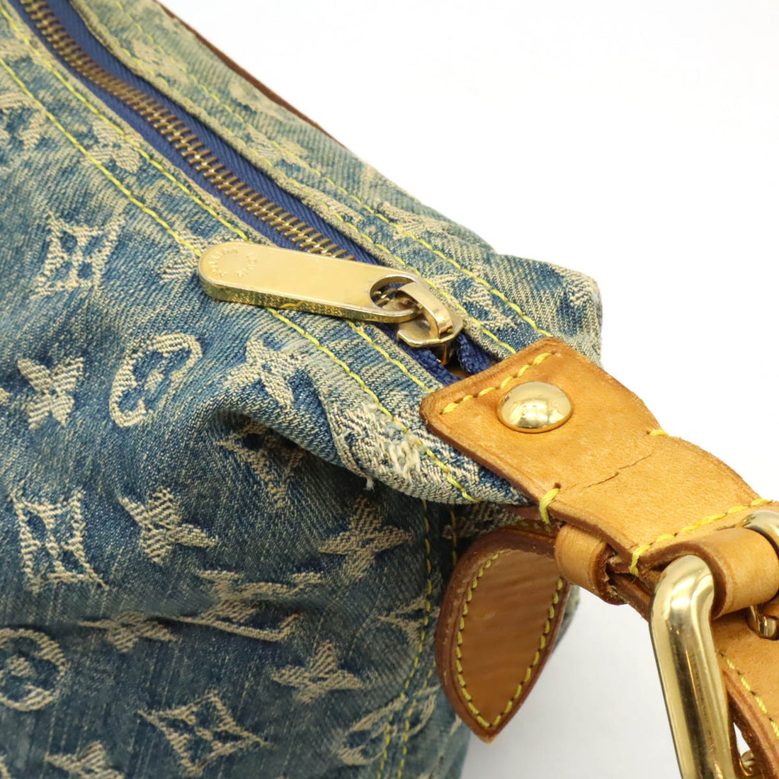 Louis Vuitton Monogram Denim Bag PM Blue