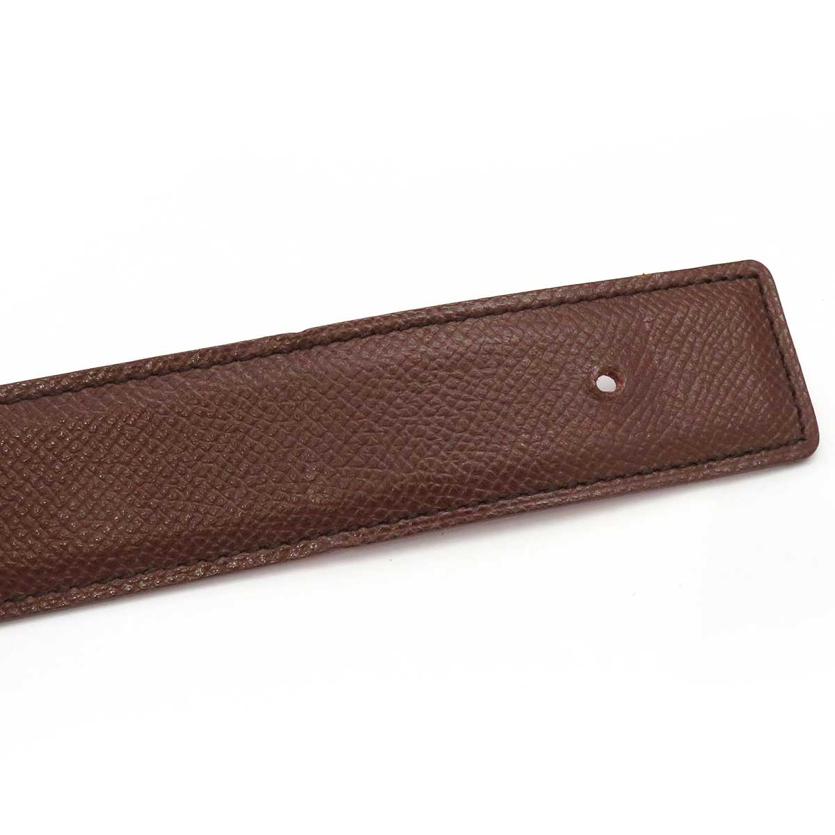 Hermes Reversible Leather Belt Brown Red