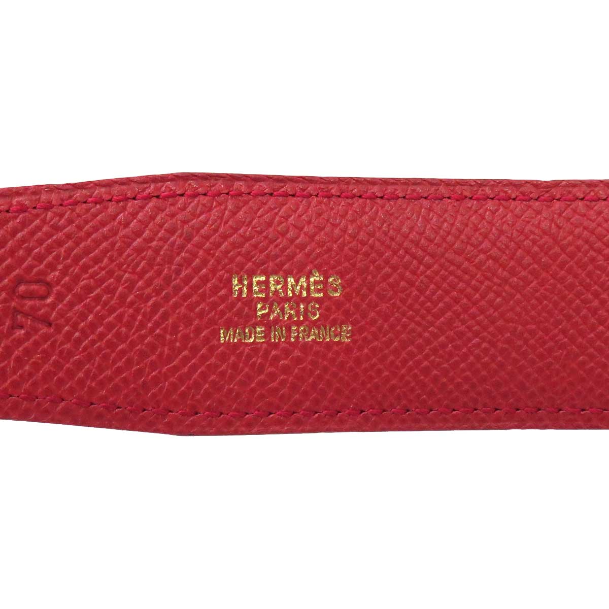 Hermes Reversible Leather Belt Brown Red