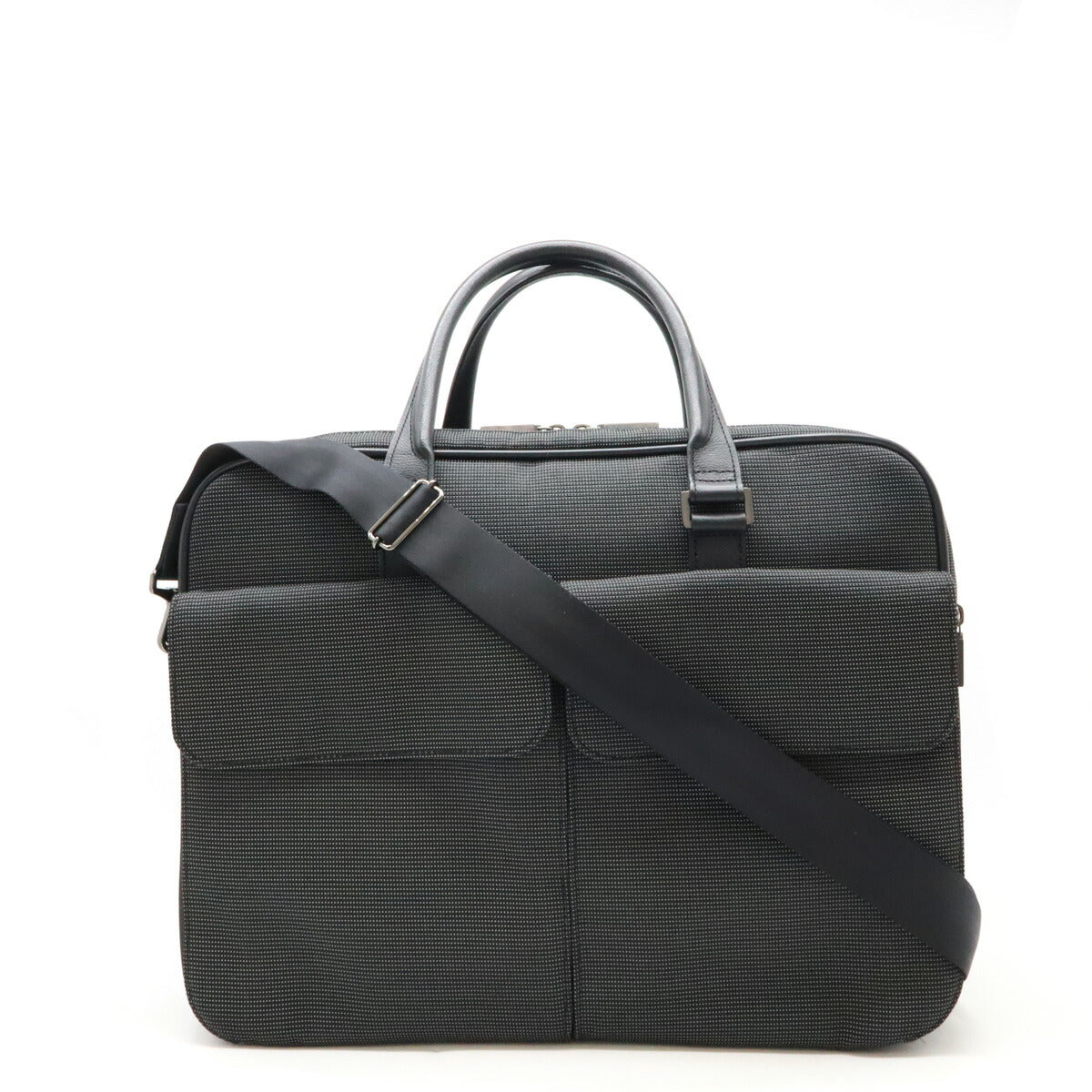 Dunhill Canvas Leather Briefcase L3L141A