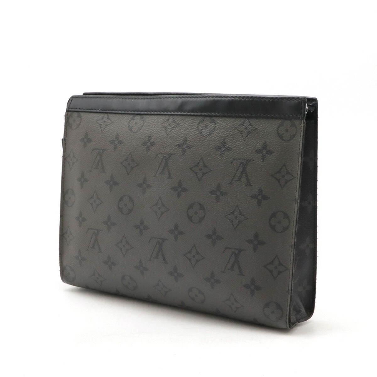 Louis Vuitton Monogram Eclipse Pochette Voyage MM Clutch M69535