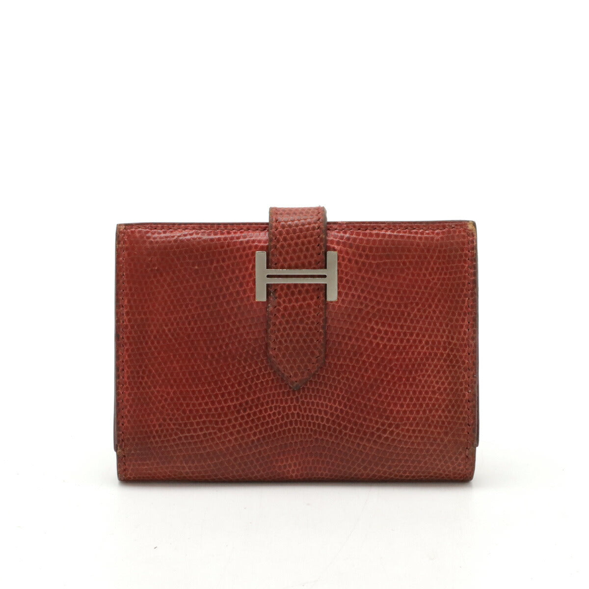 Hermes Lizard Bearn Card Case