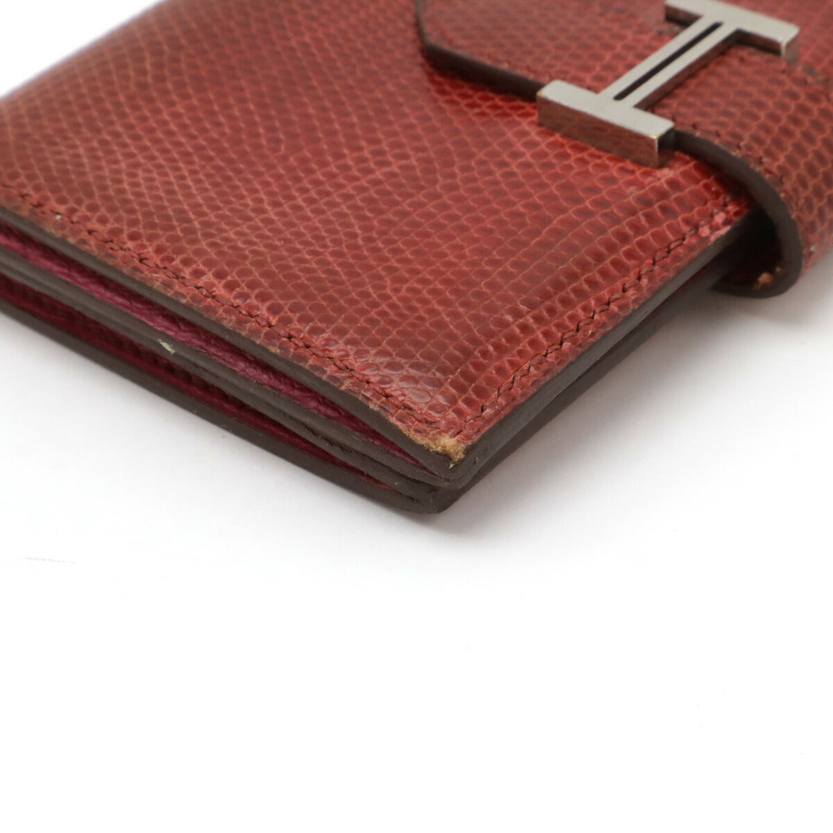 Hermes Lizard Bearn Card Case