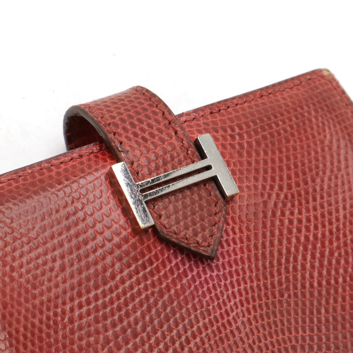 Hermes Lizard Bearn Card Case