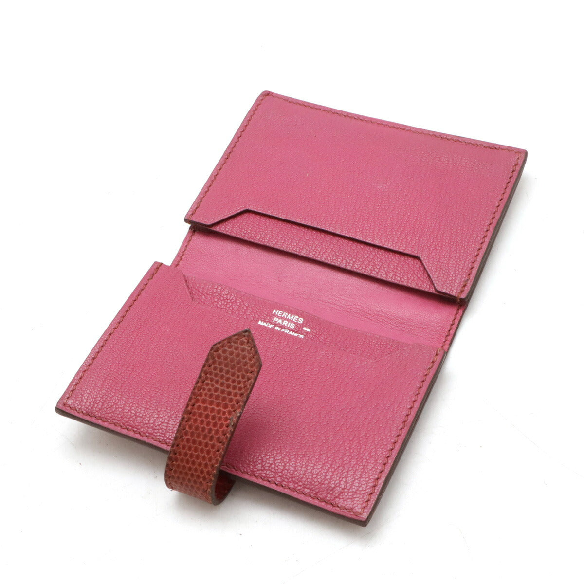 Hermes Lizard Bearn Card Case