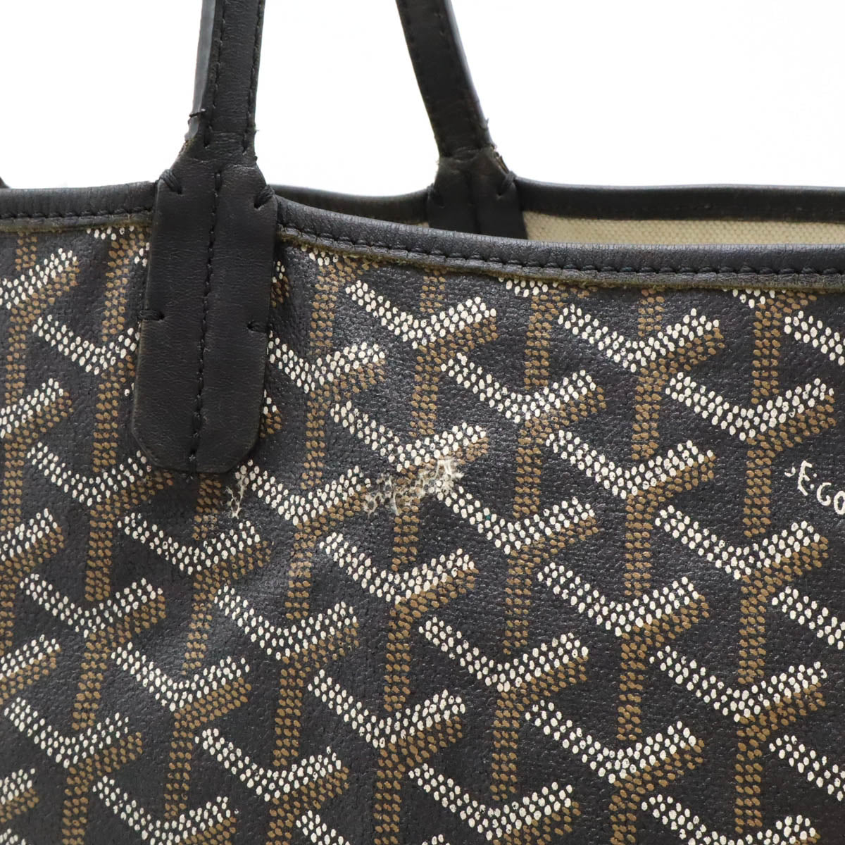 Goyard St. Louis PM Tote Bag Coated Canvas Leather