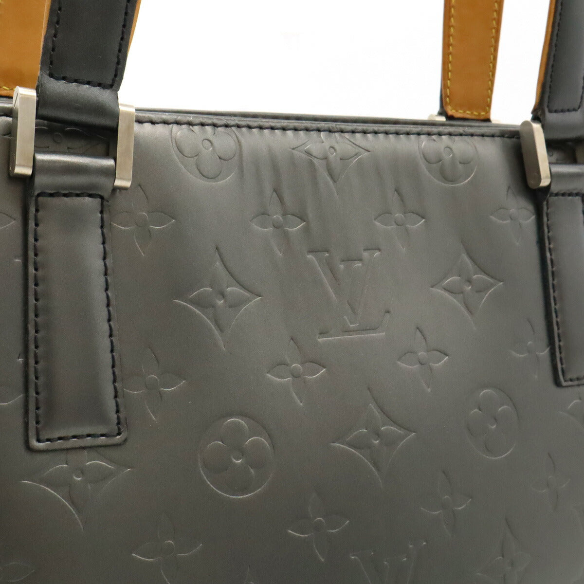 Louis Vuitton Monogram Mat Stockton Tote Bag Black