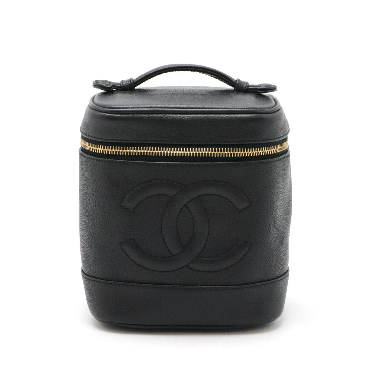 Chanel Caviar Vanity Bag Handbag Black