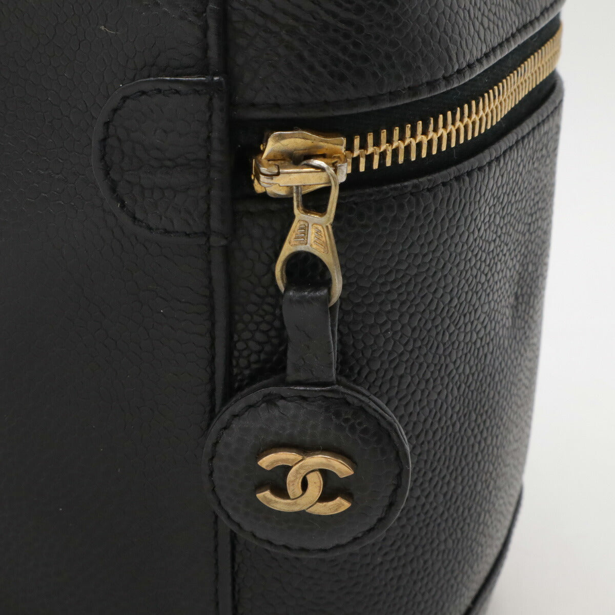 Chanel Caviar Vanity Bag Handbag Black