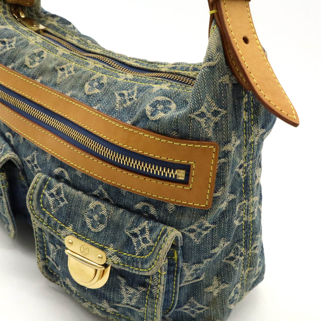 Louis Vuitton Monogram Denim Bag PM Blue M95049