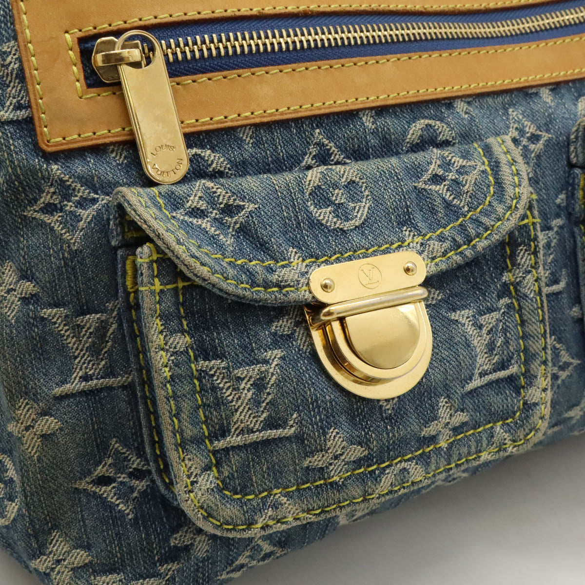 Louis Vuitton Monogram Denim Bag PM Blue M95049