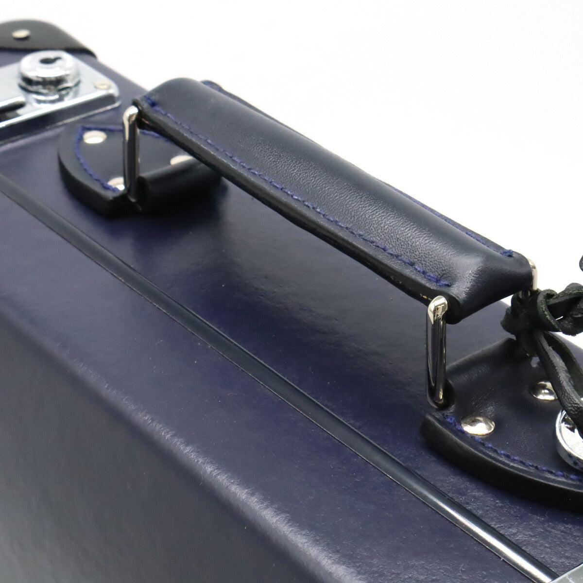 GLOBE TROTTER Original Attache Case Navy Black