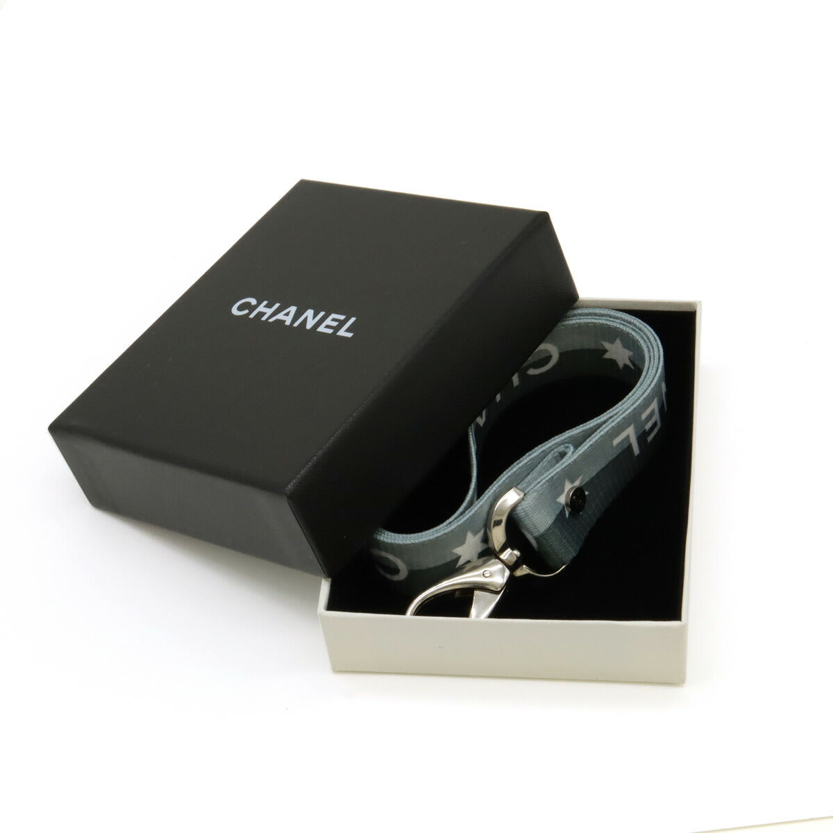 Chanel Nylon Logo Neck Strap Holder