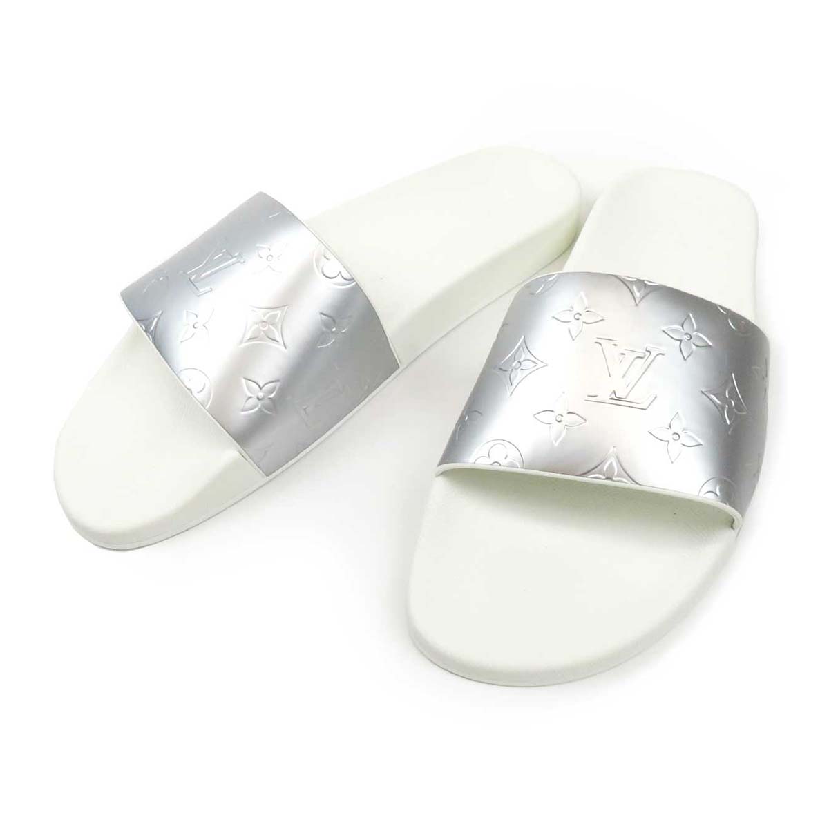 Louis Vuitton Metallic Rubber Sandals