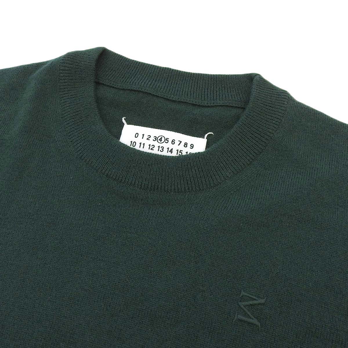 Maison Margiela Wool Logo Embroidery Knit Sweater