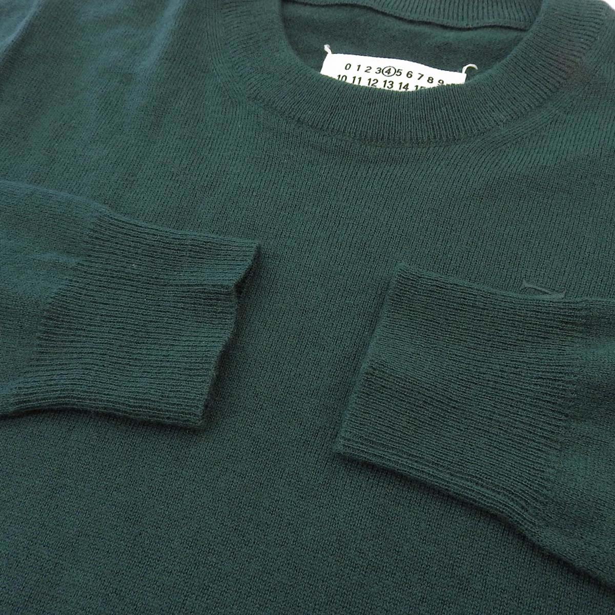 Maison Margiela Wool Logo Embroidery Knit Sweater