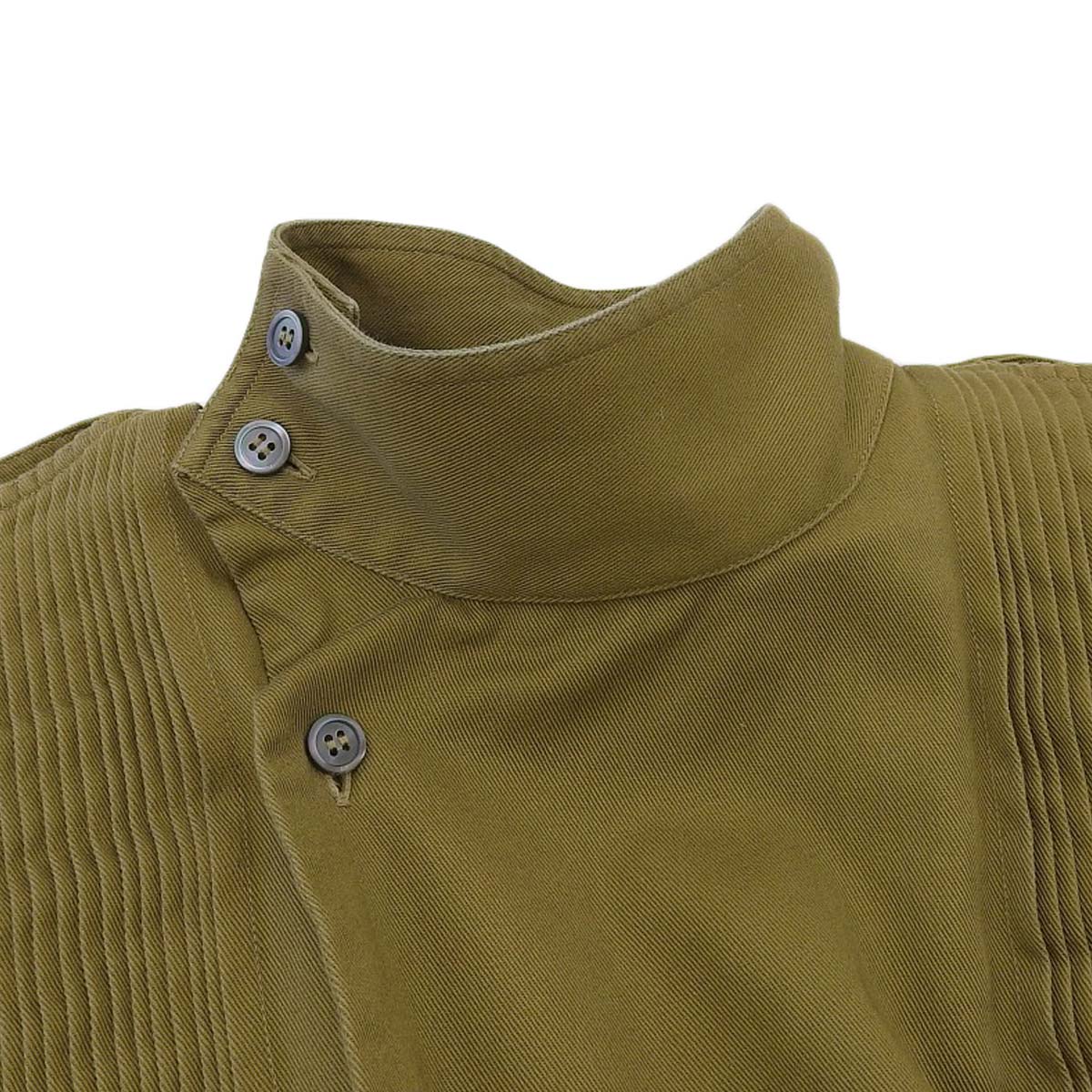 Loewe Cotton Stand Collar Pintuck Top