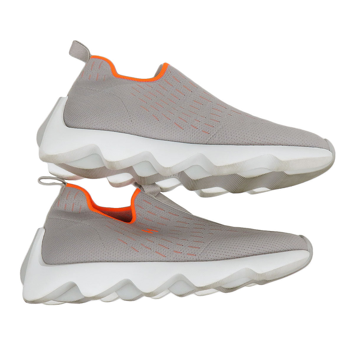 Hermes Sneakers Grey Orange