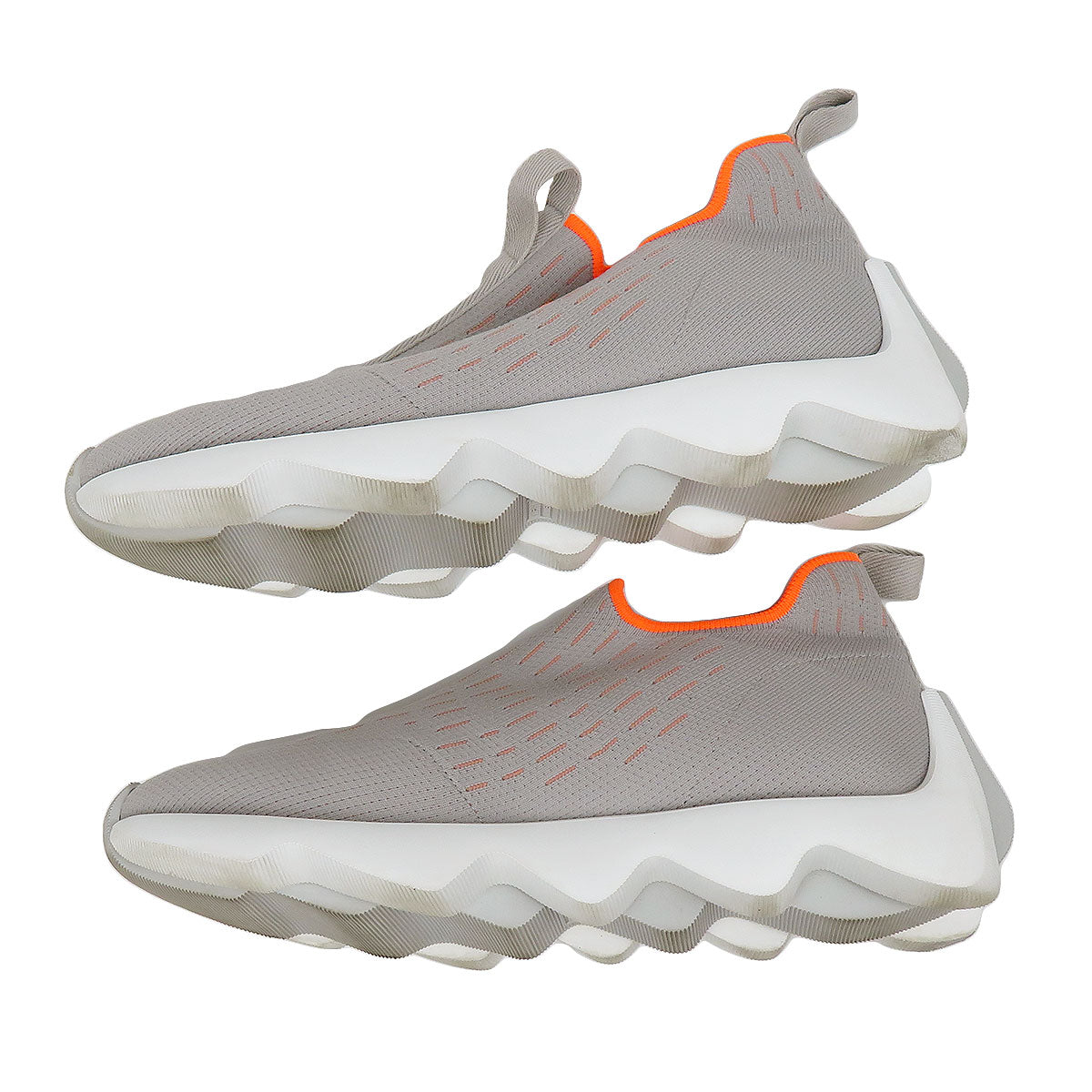 Hermes Sneakers Grey Orange