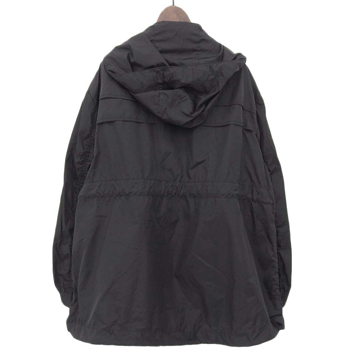 Moncler Nylon Jacket Black Removable Hood