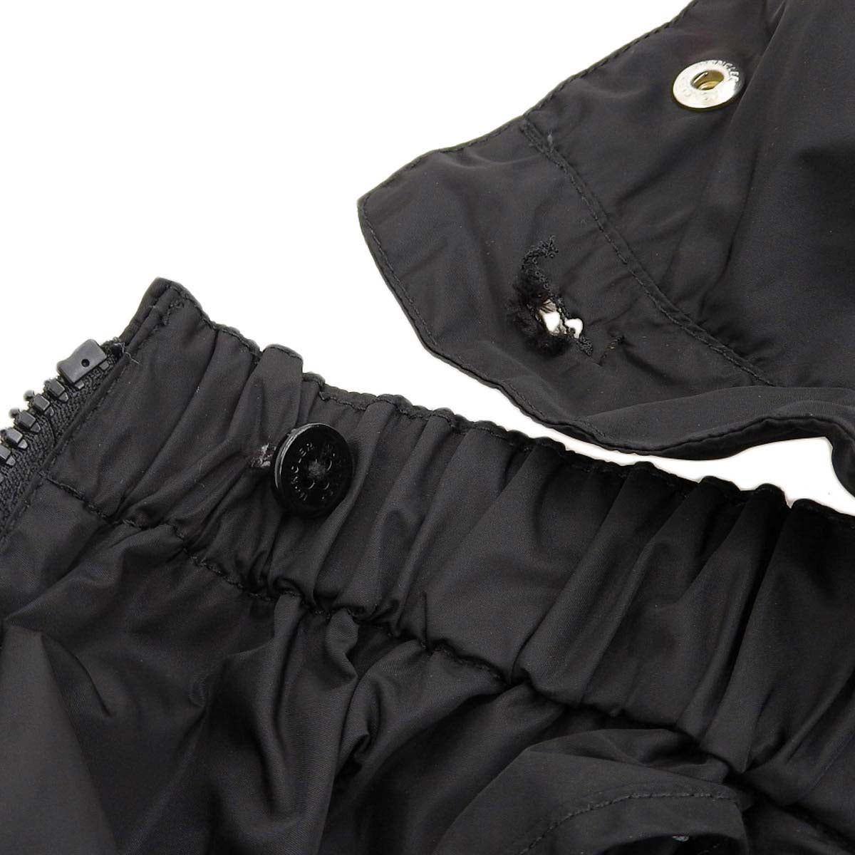 Moncler Nylon Jacket Black Removable Hood