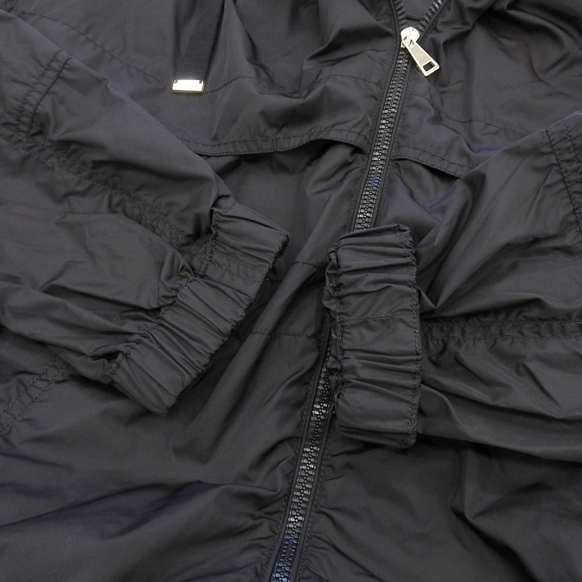 Moncler Nylon Jacket Black Removable Hood