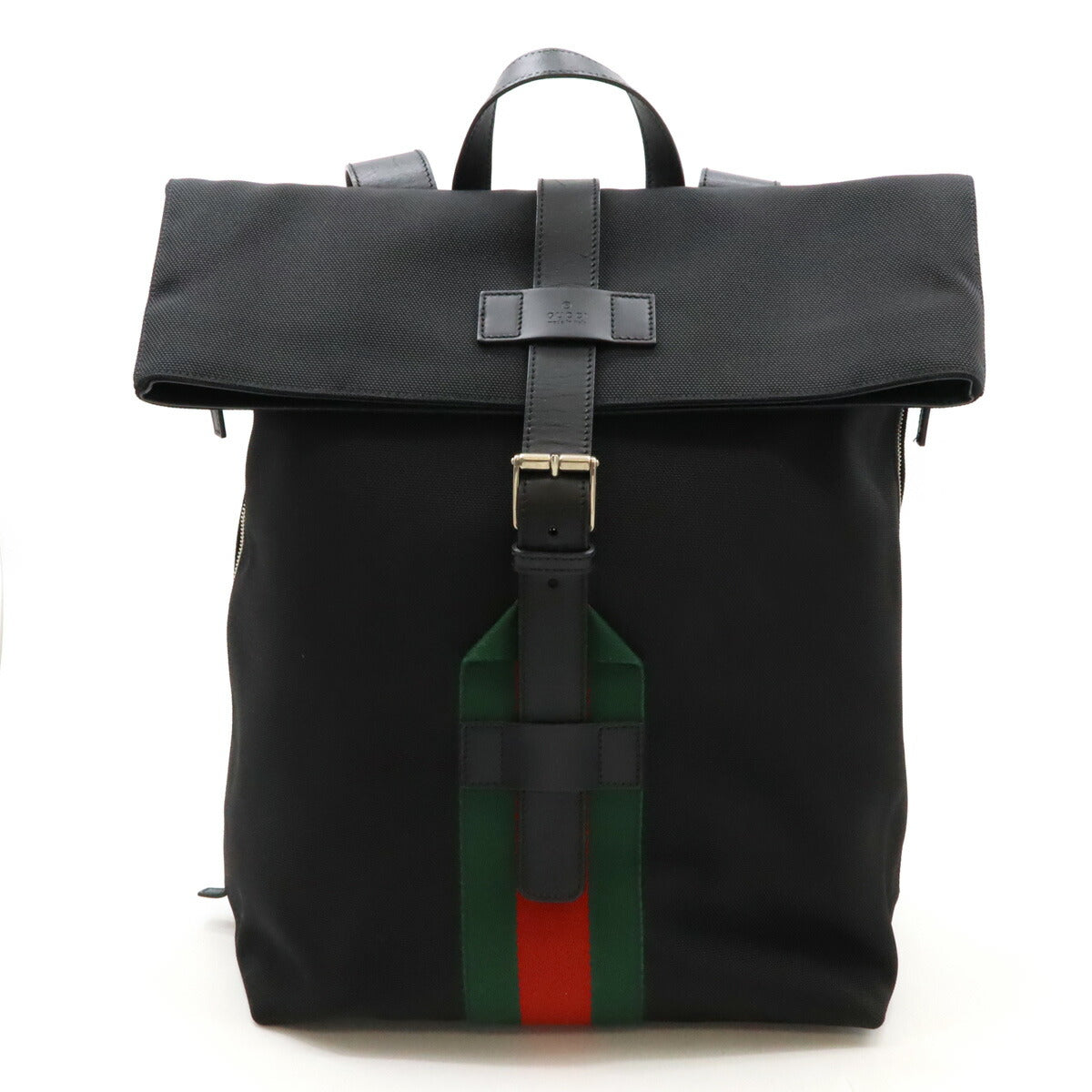 Gucci Techno Canvas Leather Backpack 337075