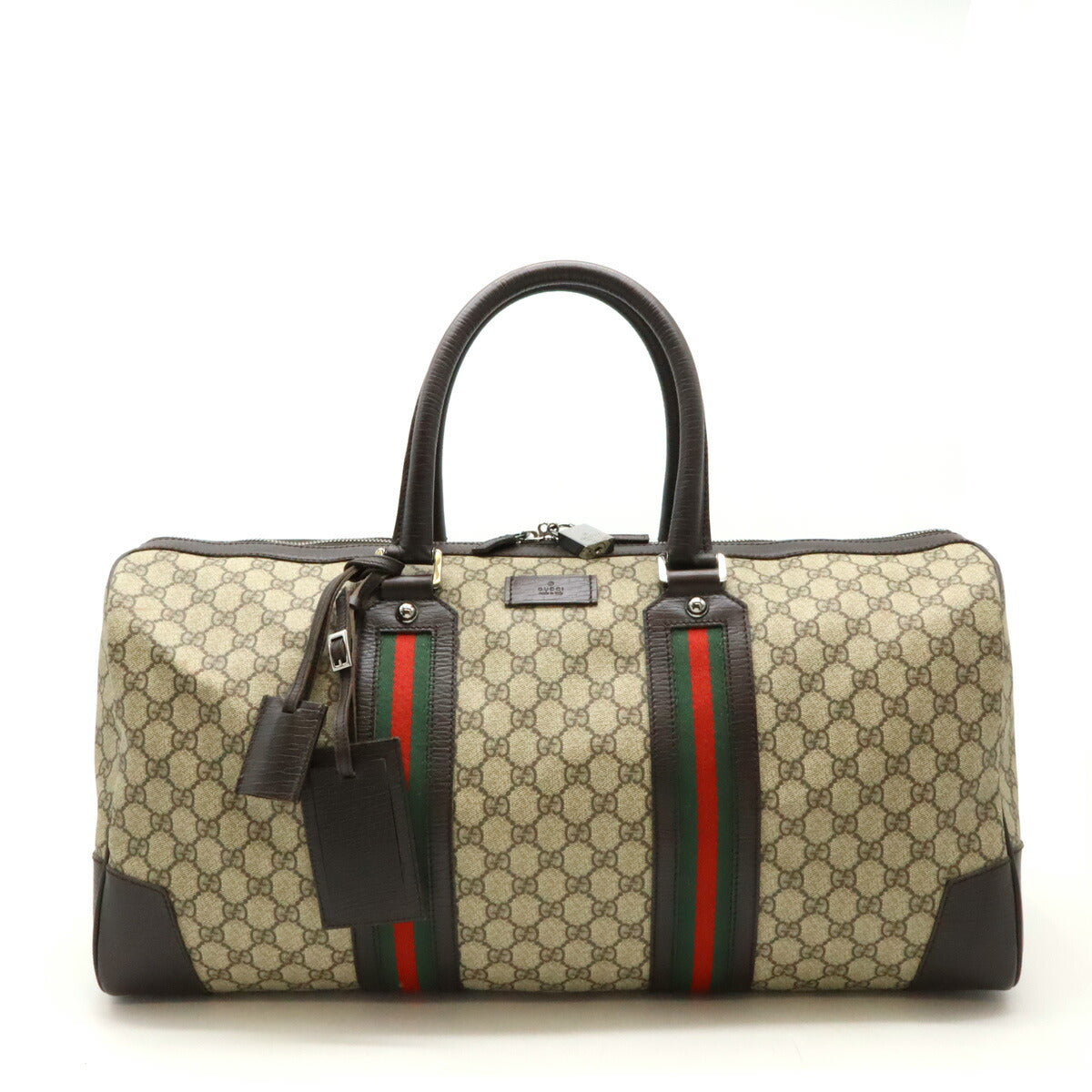 Gucci GG Supreme Boston Travel Bag PVC Leather