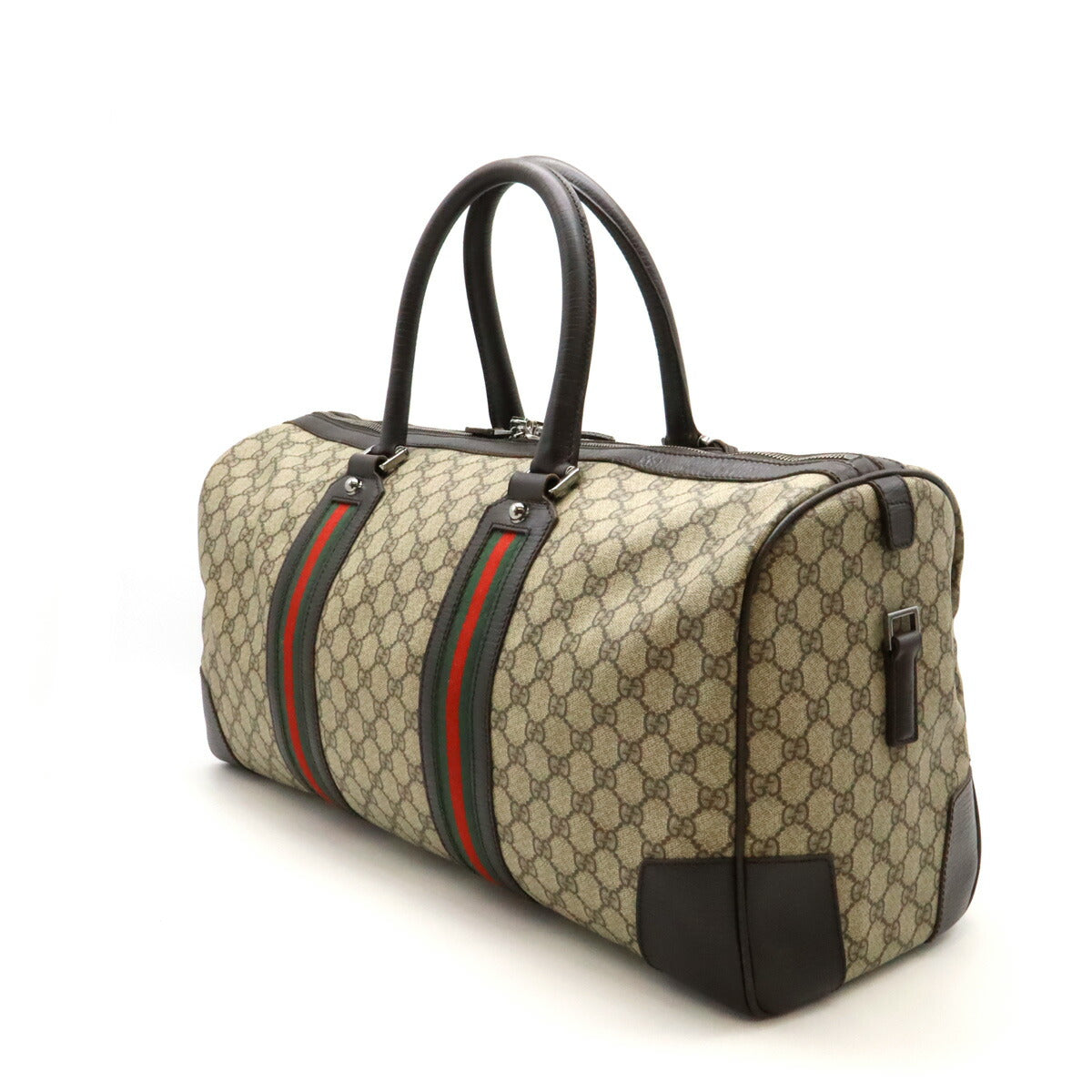 Gucci GG Supreme Boston Travel Bag PVC Leather