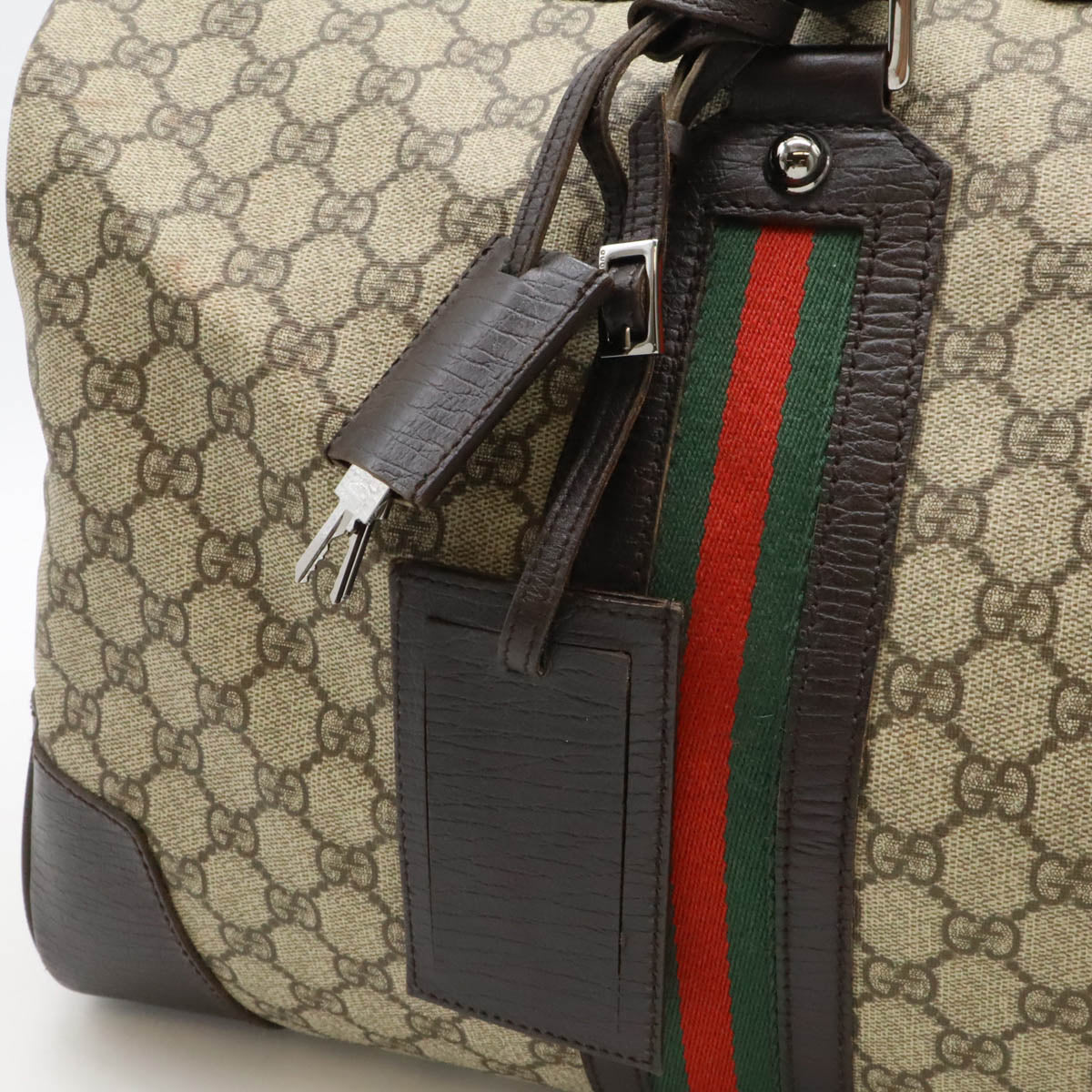 Gucci GG Supreme Boston Travel Bag PVC Leather