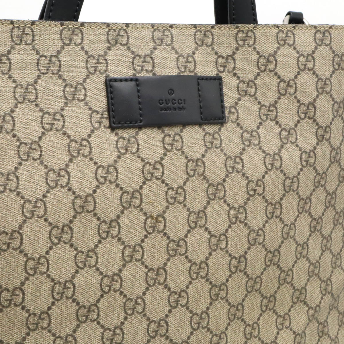 Gucci Soft GG Supreme Tote Bag PVC Leather