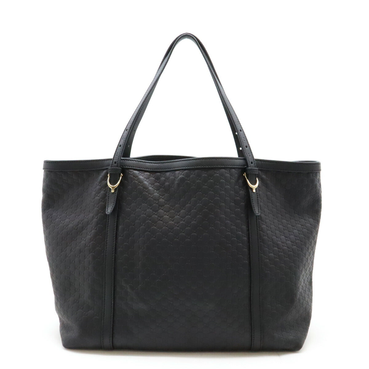 Gucci Leather Microguccissima Tote Bag Black