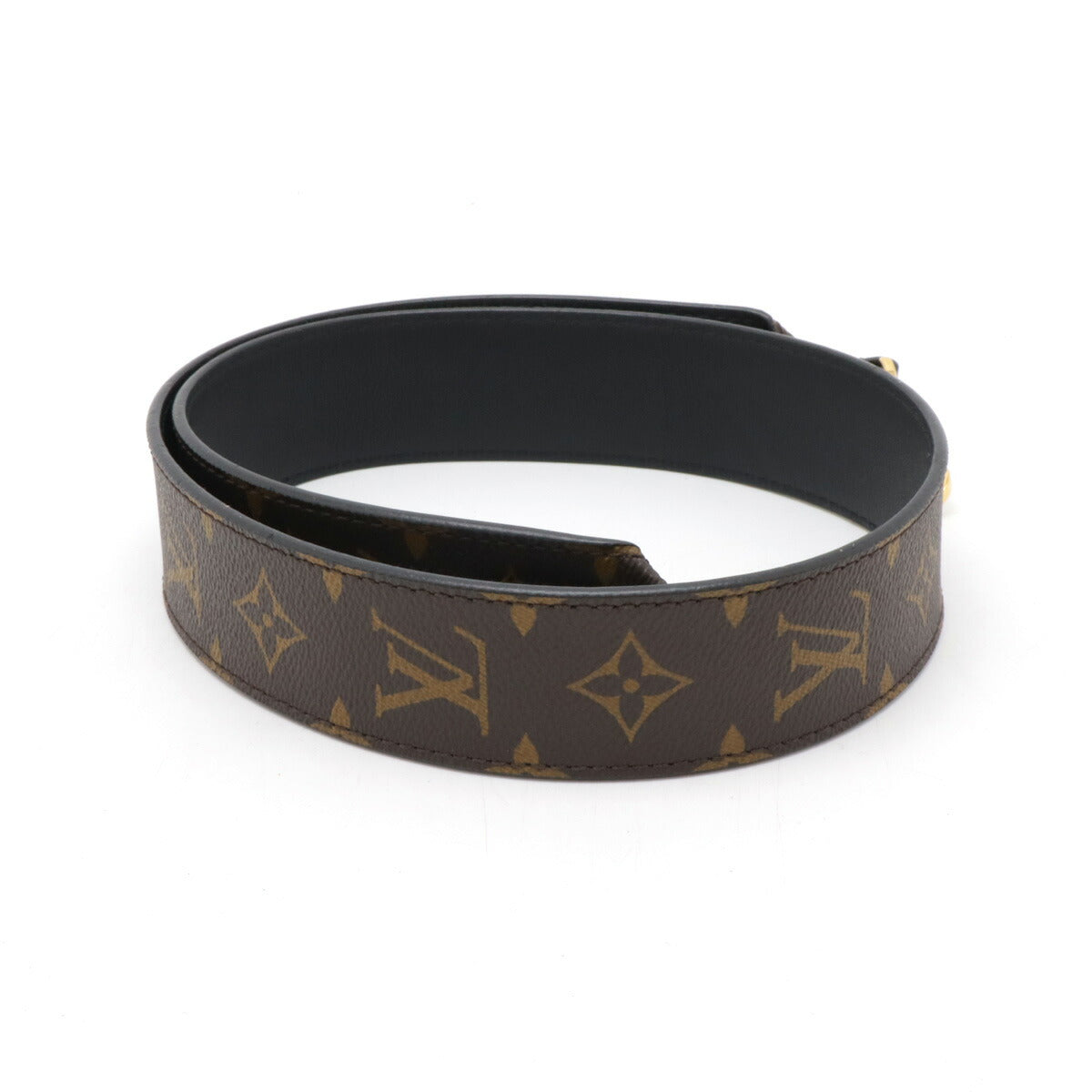 Louis Vuitton Monogram Leather Shoulder Strap Black